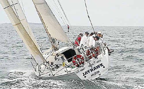 Jayhawk may be the smallest boat in the fleet for the 30th Pittwater to Coffs Harbour yacht race but it’s a vessel with a large reputation. Jayhawk may be the smallest boat in the fleet for the 30th Pittwater to Coffs Harbour yacht race but it’s a vessel with a large reputation.